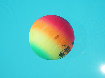 волейбол, м'яч, multicolour, басейн