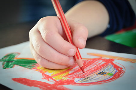 dessin, enfant, Figure, Arts, talent, carte, crayons de couleur