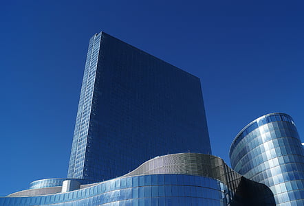 architecture, building, glass, high-rise, low angle shot, perspective