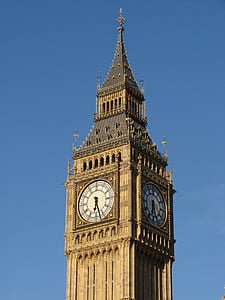 united kingdom, clock, clock tower, london, england, landmark, tower