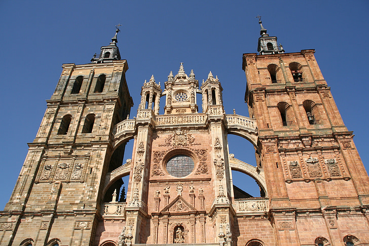 Espagne, Castille et leon, Astorga, Cathédrale, Église, architecture, célèbre place