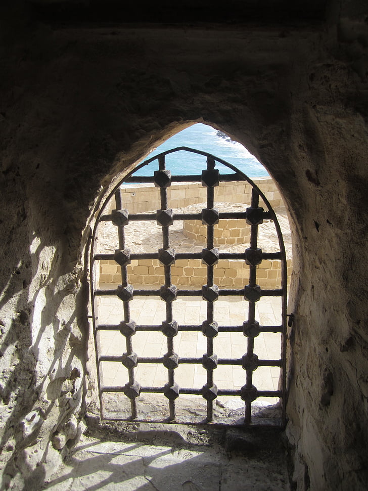 Égypte, Alexandrie, Bey citadel, Château de kaitbey, Château, fenêtre de, architecture