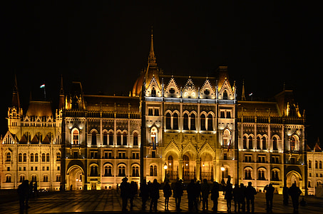 Budapest, hitam dan putih, Metro, malam, malam, kecepatan, perjalanan