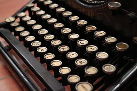 anyada, typewrite, retro, màquina d'escriure, antiquat, vell, d'estil retro