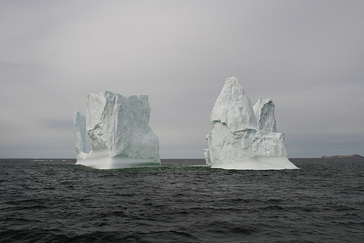 buzdağı, Newfoundland, okyanus, buz, buzul, yüzen, Majestic