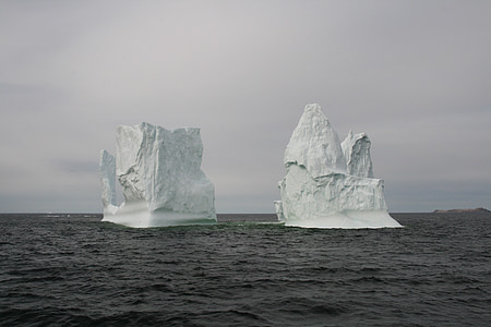 ledene gore, Newfoundland, Ocean, LED, ledenik, plava, Majestic
