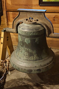 zvonec, stari, zgodovinski, muzej, oddanih, železa, zvok