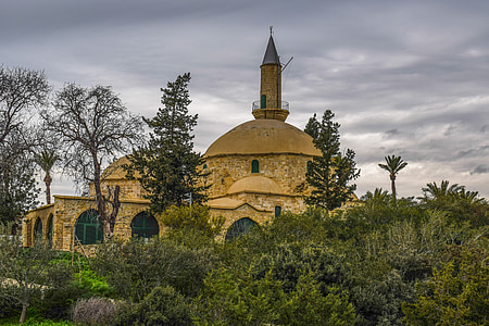 Kypros, Larnaca, Hala sultan tekke, suolajärvi, moskeija, ottomaanien, Islam