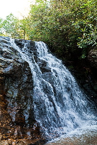cascata, montagna, fiume, diretta streaming, natura, acqua, verde