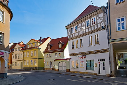 Erfurt, bang Thüringen Đức, Đức, phố cổ, xây dựng cũ, địa điểm tham quan, xây dựng