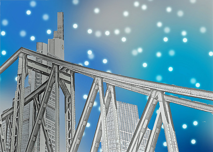Most, ocelový most, Architektura, budova, kovové tyče, ocelová konstrukce, mostní konstrukce