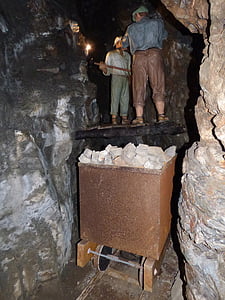 mina, galeria, excavació, galena, Vagó, mineral