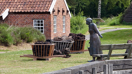 Van veelen, Museo, Fehnmuseum, elaborazione di torba, Papenburg Germania, Turismo, Emsland