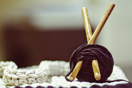 ぼかし, キャンドル, クローズ アップ, クラフト, かぎ針編み, かぎ針編み, ハンドメイド