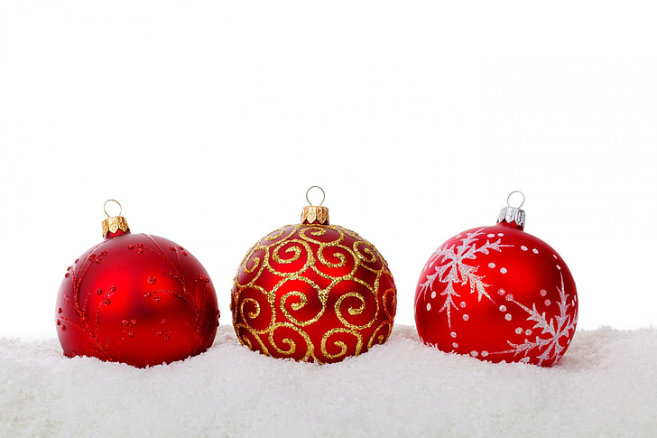 boule de Noël, babioles, célébration, Christmas, décoration, verre, vacances