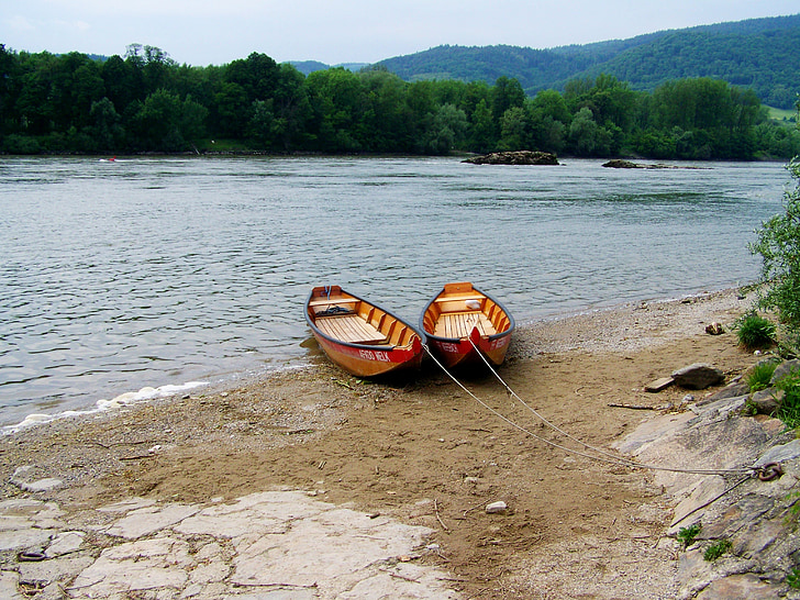 boats, clause, danube, nautical Vessel, river, nature, water