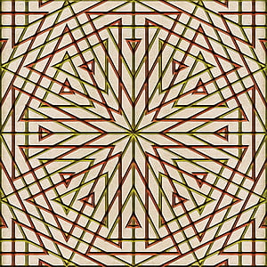 Kaleidoskop, Online-, Dreieck, Muster, Design