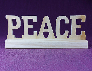 Hy vọng, hòa bình, Trang trí, gỗ, nền tảng