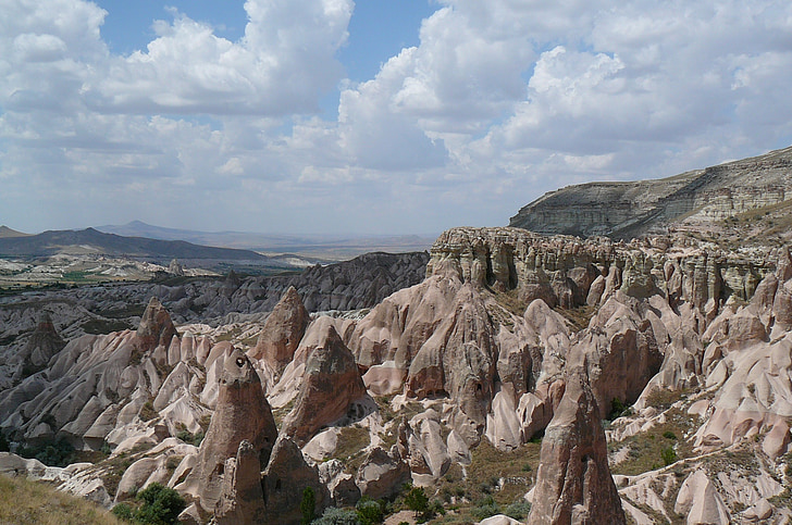 månlandskap, Cappadocia, Turkiet, naturen, geologi, landskap, Rock - objekt