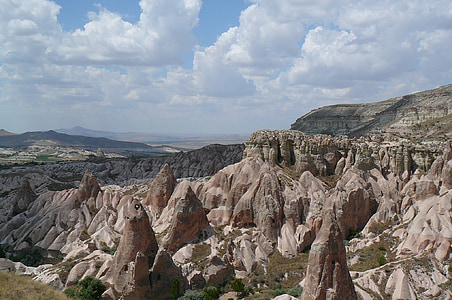 månelandskab, Cappadocia, Tyrkiet, natur, geologi, landskab, Rock - objekt
