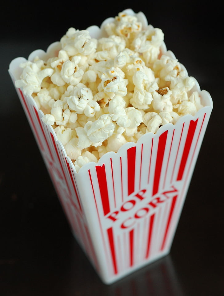 food, popcorn, snack, movie, corn, eat, white