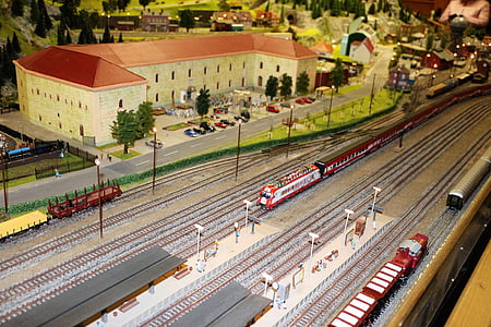 modeltog, Railway, skala h0, lokomotiv, legetøj, damplokomotiv, Modeljernbane
