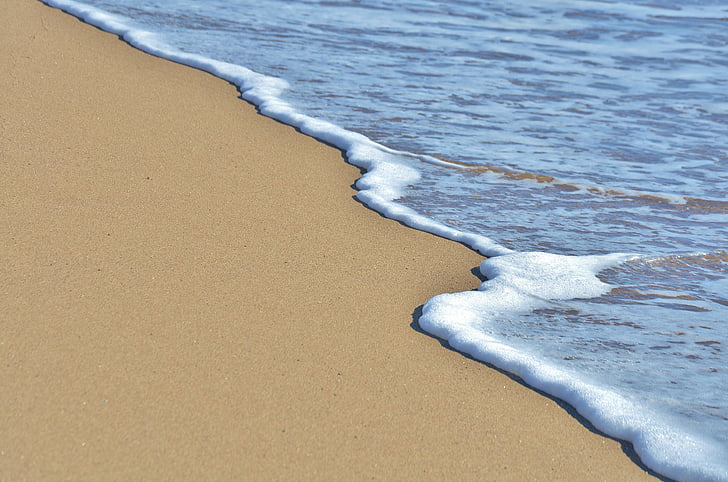 stranden, Sand, havet, vatten, semester, resor, blå