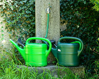 watering hole, watering can, casting, irrigation, pot, water, cemetery