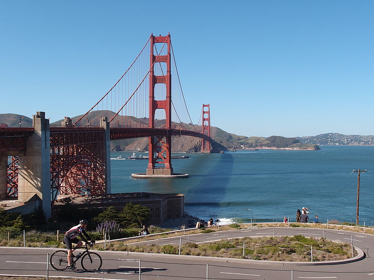 Golden gate, San francisco, California, Baia, Golden gate bridge, oceano, acqua