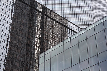 glas, gebouwen, het platform, centrum, reflecties, Charlotte nc, stedelijke