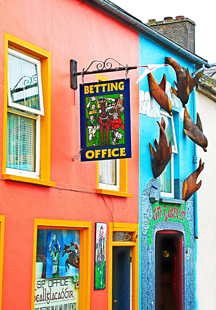 irish, celtic, betting shop, building, shopping street, architecture, wall