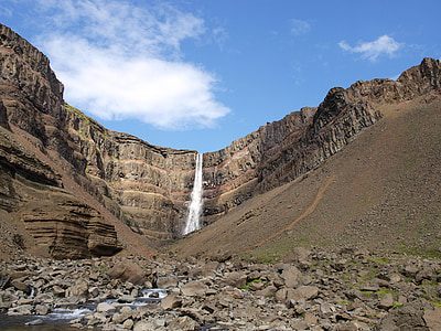 svartifoss, iceland, waterfall, landscape