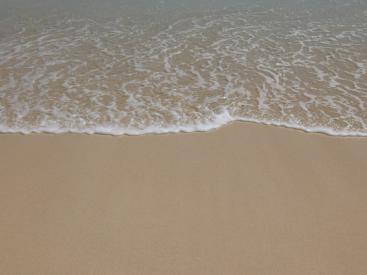 Strand, Sand, Welle, Meer, Sommer, Urlaub, Reisen
