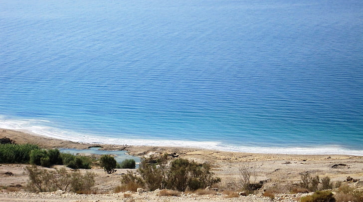 del mar mort, Israel, riba, platja