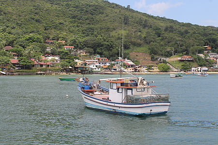barco, mar, Morro, Porto, embarcação náutica, água, natureza