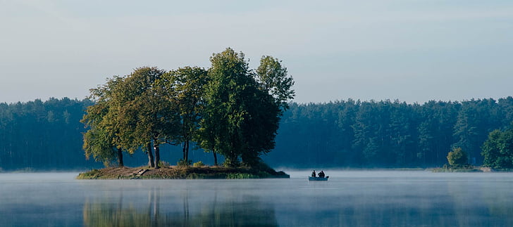 l'aigua, els pescadors, paisatge, natura, sorra, llacuna, Polònia