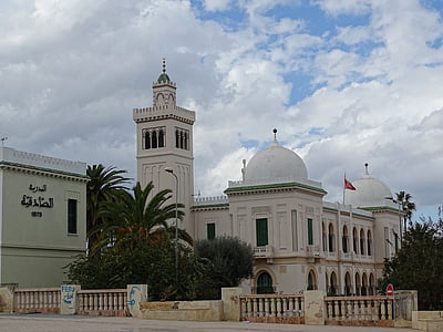 école, Tunis, Tunisie, architecture, célèbre place, religion, Église