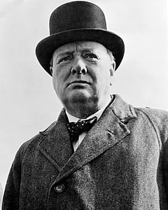 Sir winston churchill, Britská, premiér, politik, svetovej vojny, vodca, veľký