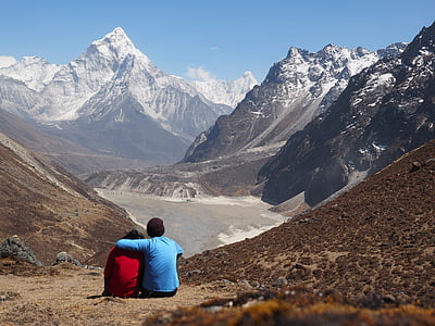 Llac, paisatge, romàntic, Nepal, Himàlaia, muntanya, Serra