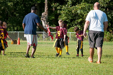 flag football, football, flag, sport, game, competition, communication