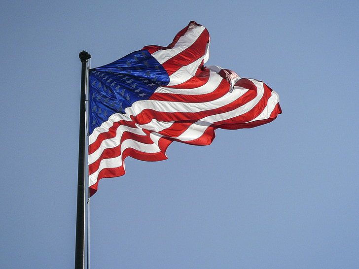 Estats Units, Bandera, nació, vermell, blanc, blau