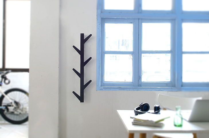 study, wall-mounted hook, room