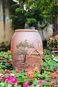 em vaso, pote, flor, Antonio, San, planta, jardinagem
