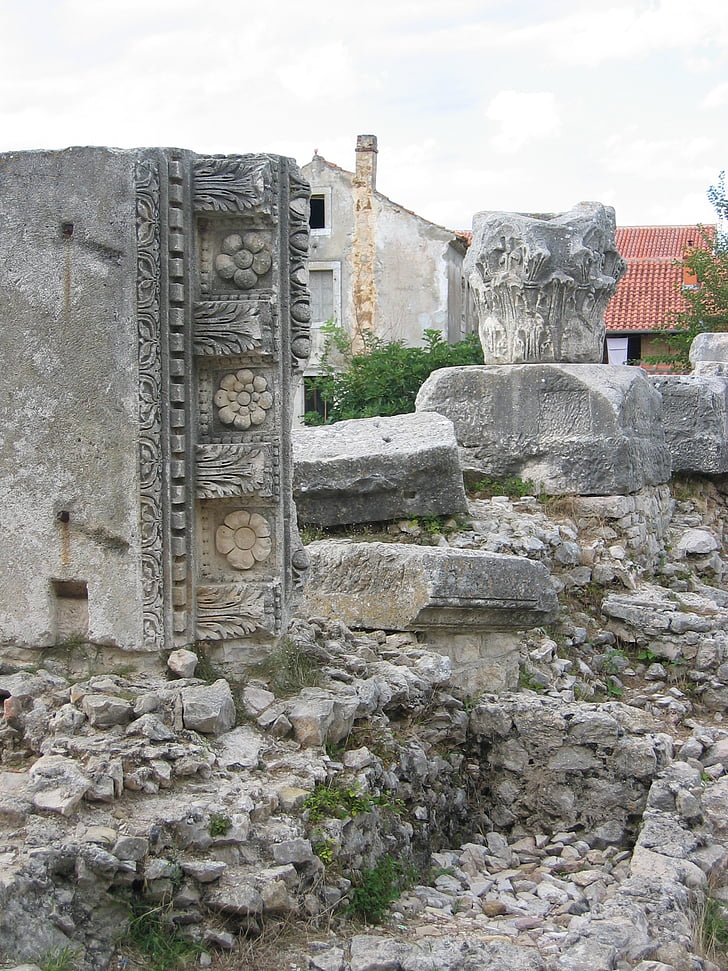 Old stone, nhà cổ, thời cổ đại, hủy hoại