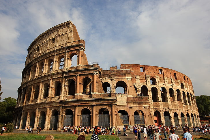 コロッセオ, ローマ, イタリア, アーキテクチャ, 古い遺跡, 歴史, 旅行の目的地