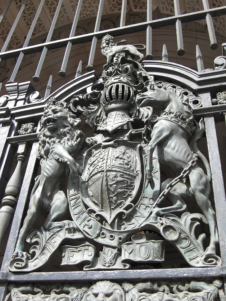 Герб на оръжие, Лондон, Англия, Обединено кралство, британски, гол, вход