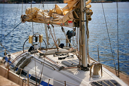 ветроходна лодка, Хърватия, празник, вода, лято, ветроходен кораб, обувка