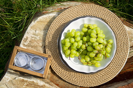 pasas de uva, verde, tabla, placa de, una alimentación saludable, Fotografía, cocina