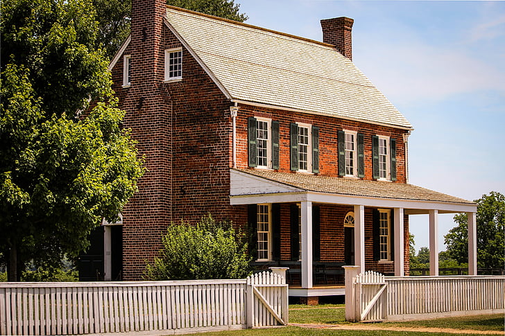 Appomattox court house, kløver hill tavern, USA nasjonalpark, amerikanske borgerkrigen, historisk bygning, Museum