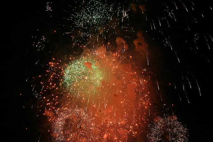 πυροτεχνήματα, διανυκτέρευση, Πρωτοχρονιάτικο ρεβεγιόν, κόμμα, γιορτή, 4η Ιουλίου